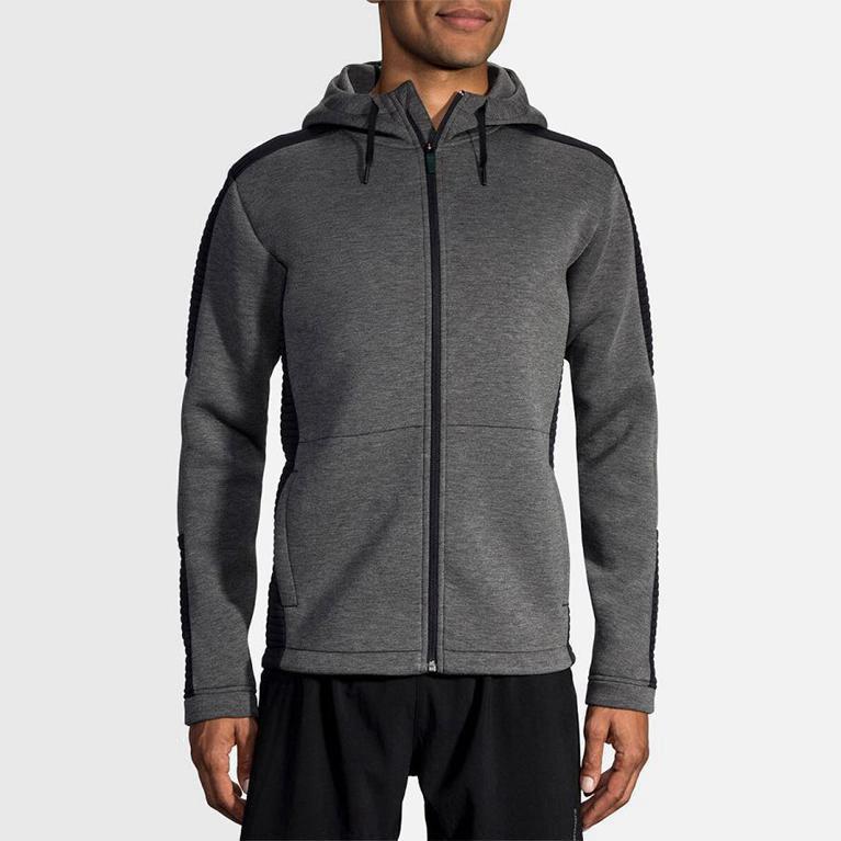 Brooks Interval Mens Running Jackets Ireland Grey (TDEN-04835)